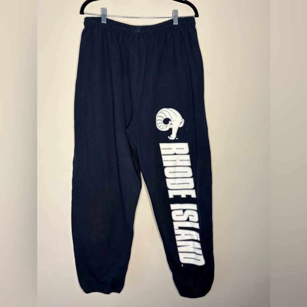 MV Sport Men’s Navy Joggers with University of Rhode Island Logo